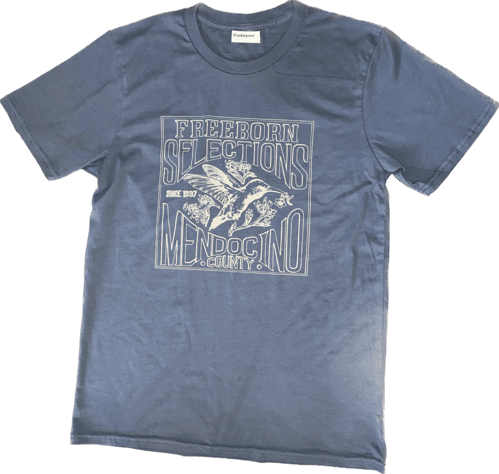 FREEBORN Tshirt Slate Blue Organic Cotton