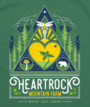 Heartrock Mountain cannabis farm logo